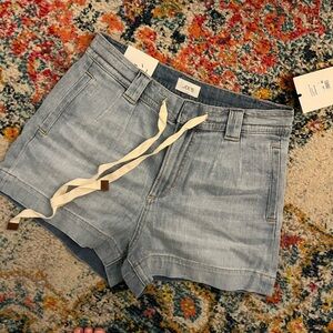NWT Anthropologie — Addison Tie Front Denim Shorts